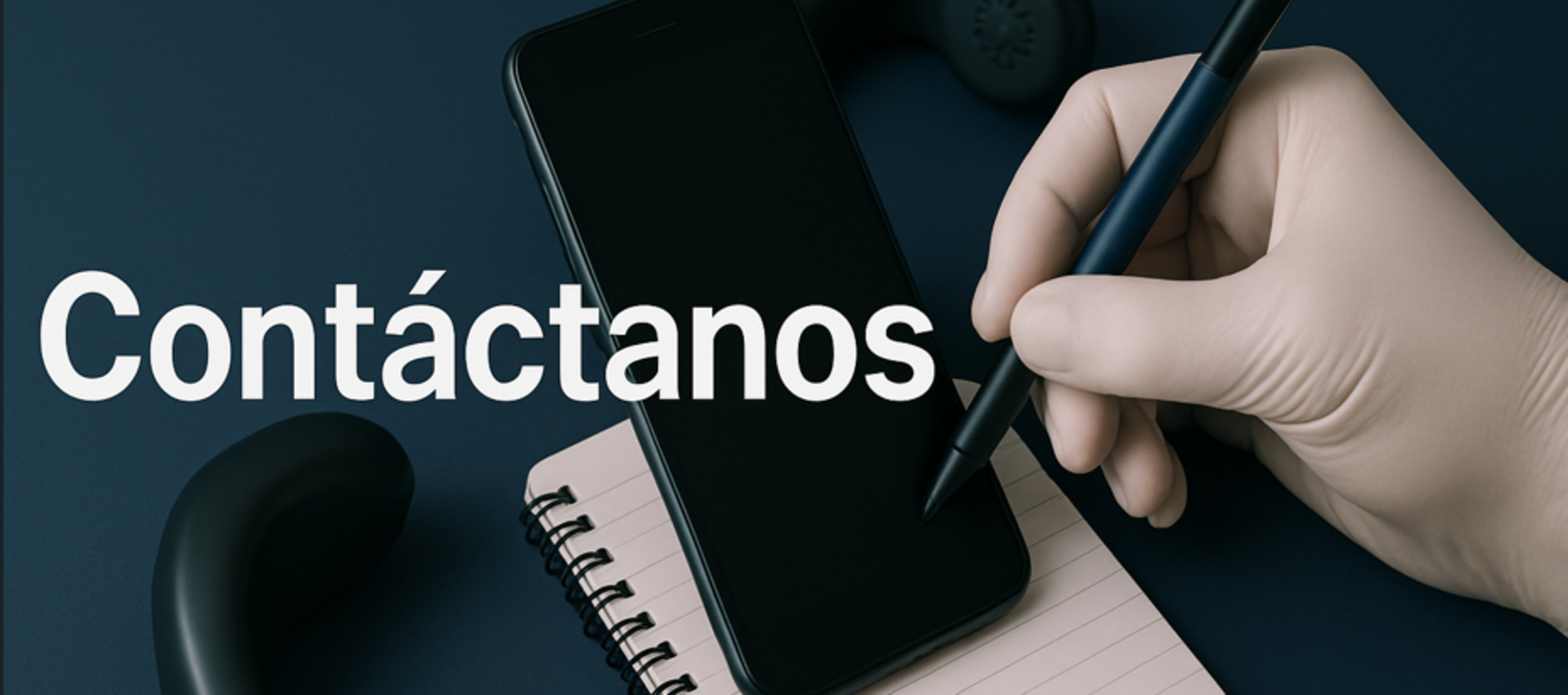 Portada con hombre tocando un móvil con guantes