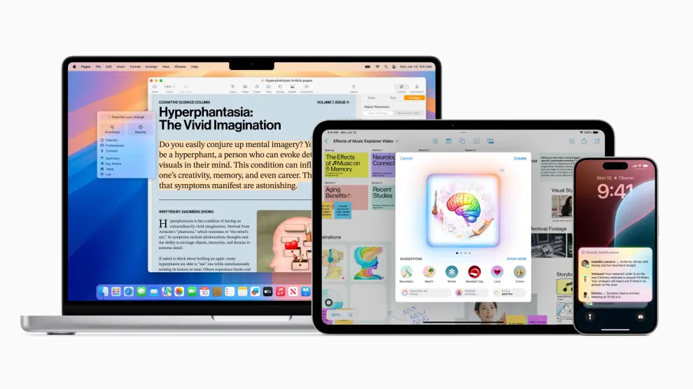 Imagen de dispositivos Apple