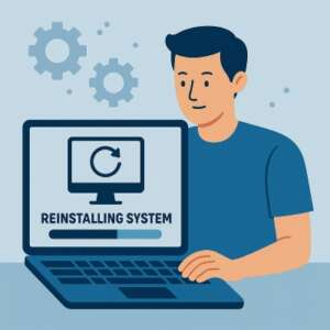 reisntalar hombre-reinstalando-un-nuevo-sistema